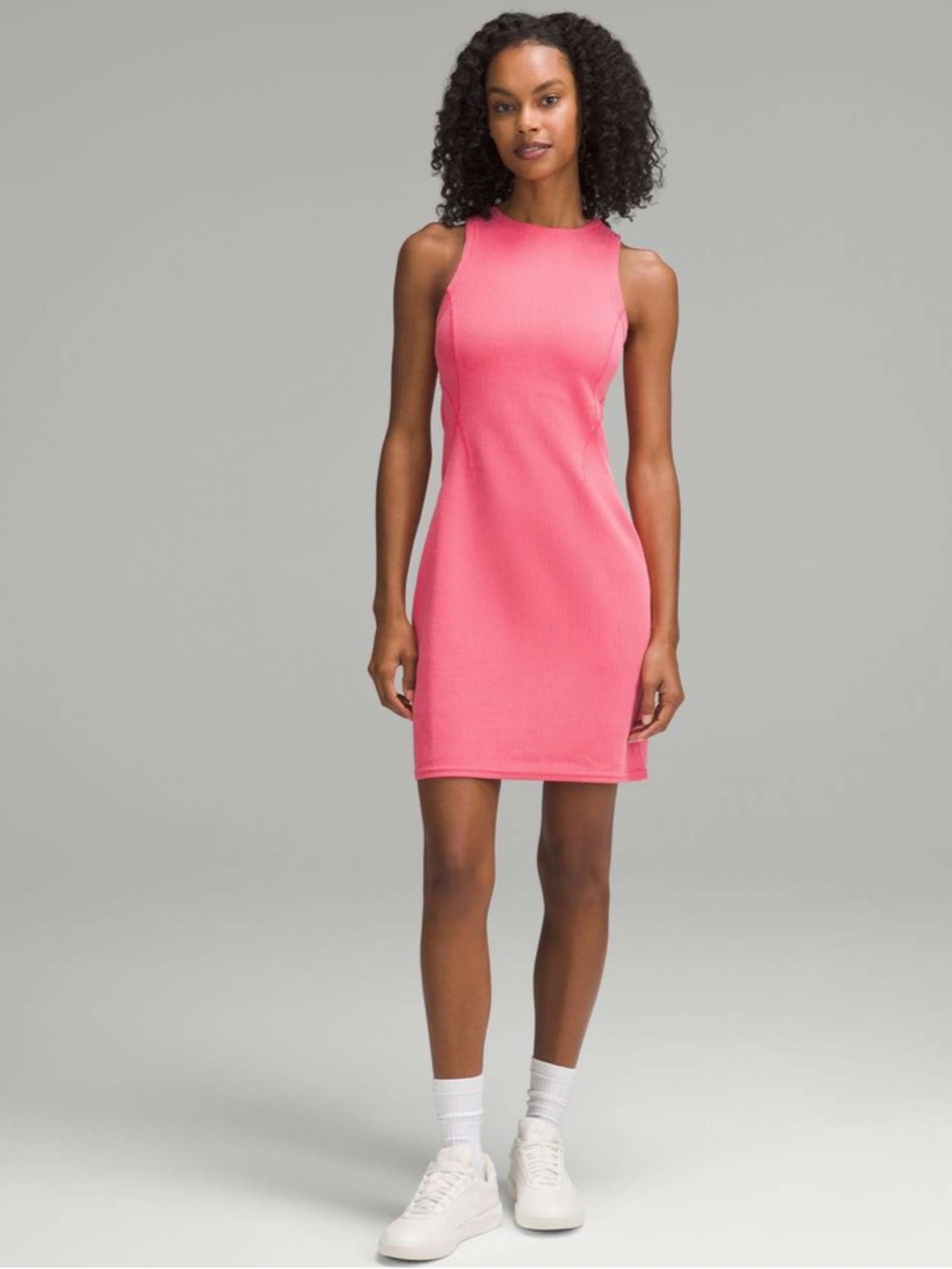 Lululemon • Ribbed Softstreme Slim-
Fit Tank Dress • Size 14